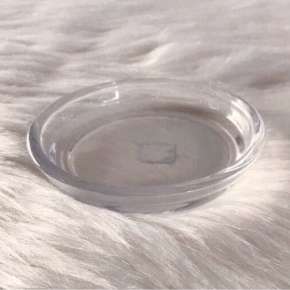 PartyLite Pressed Glass Pillar Candle Holder